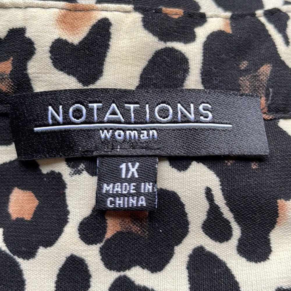 Notations Leopard Print Button Down - image 5